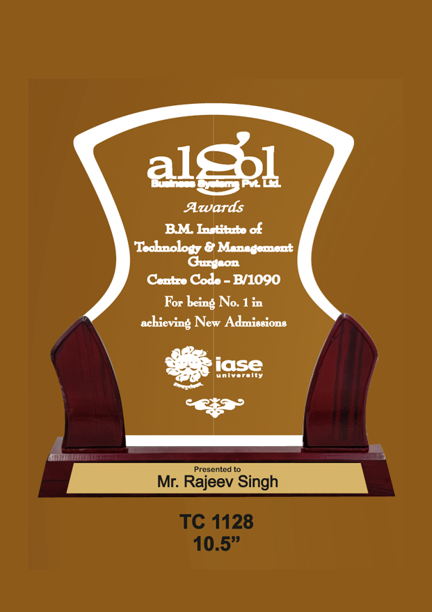 Acrylic Trophies maker for Dance Competitions in Delhi   