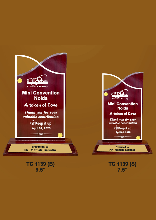 Acrylic Trophies maker for Dance Competitions in Delhi   