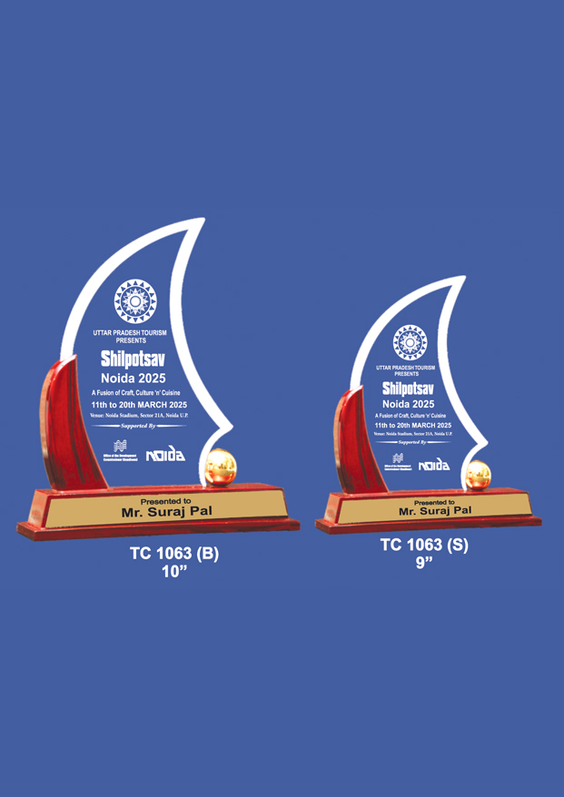 Acrylic  Trophy Manufacturer in India 