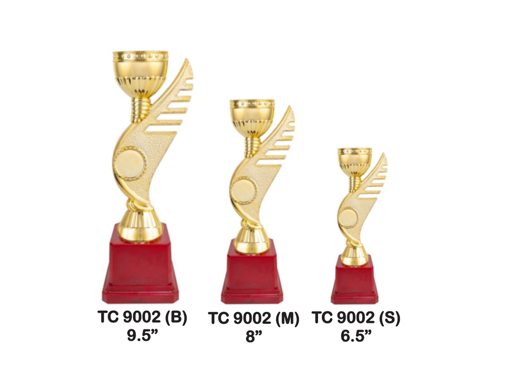 Flag Trophies with Red Base in India