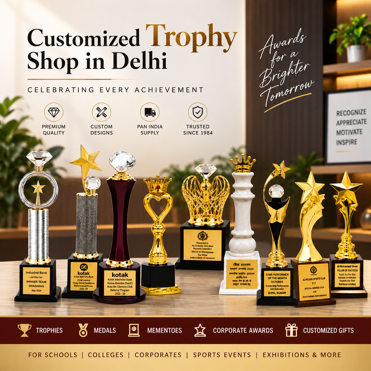 Custom Awards Manufacturer in Delhi