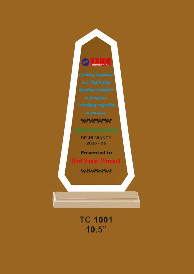 Acrylic Trophy in Delhi