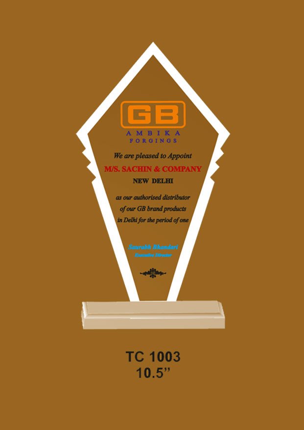 Acrylic Trophy in Delhi