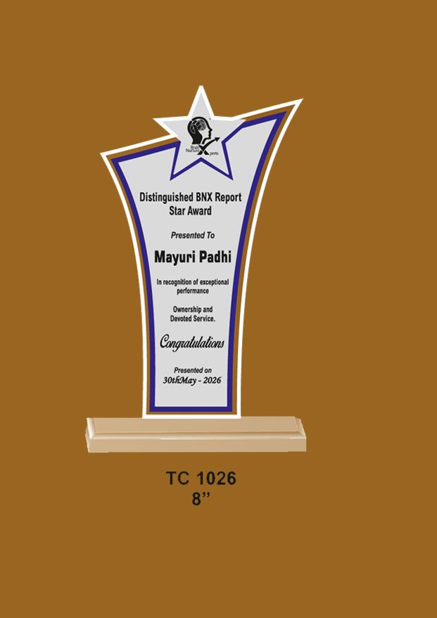 Acrylic Trophy in Delhi
