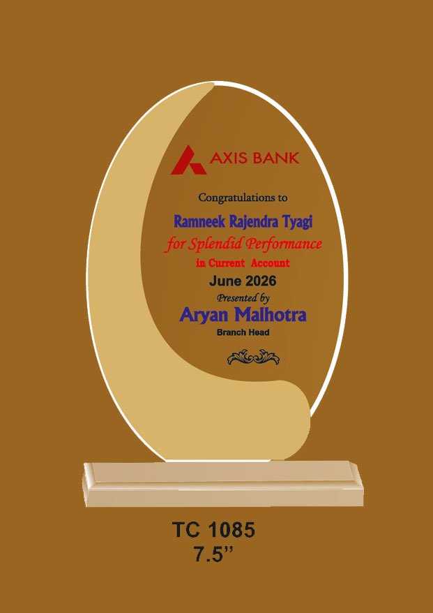 Acrylic Trophy in Delhi