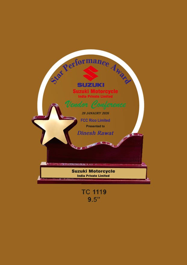 Acrylic Trophy in Delhi