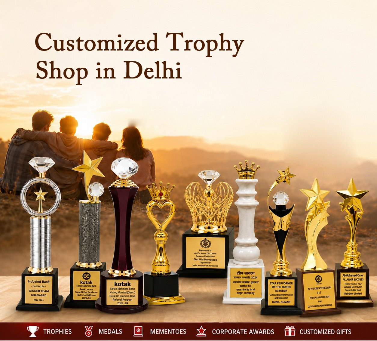 Customized Trophy Shop in Delhi