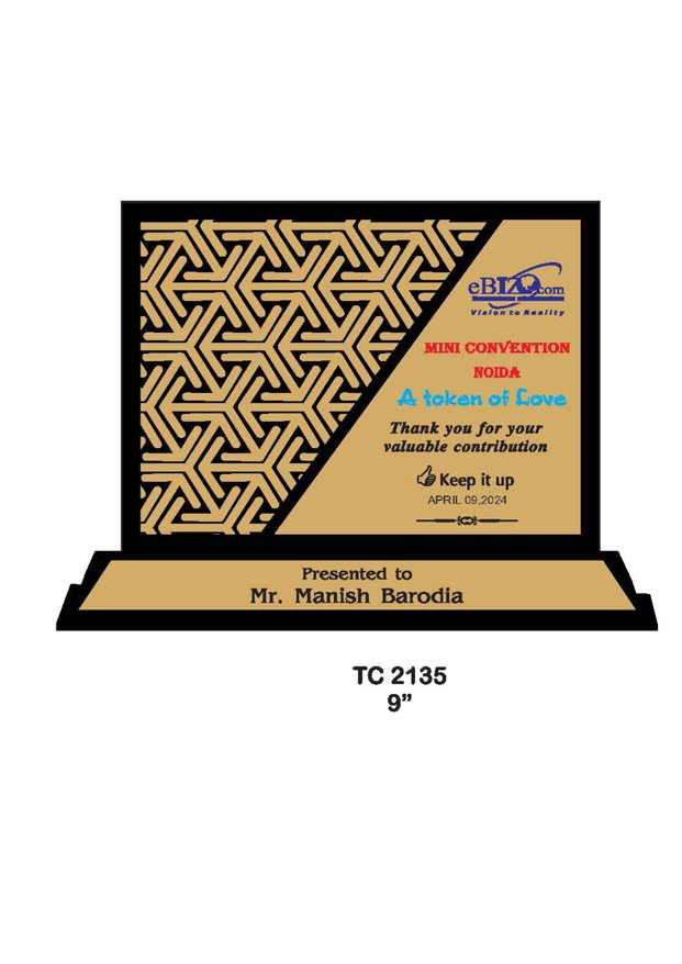Wooden Trophy Trophy in Delhi